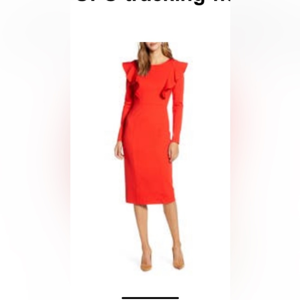 Beautiful red Rachel Parcelle dress